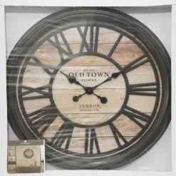 Atmosphera - Wandklok - Industrieel - Bruin Outlet