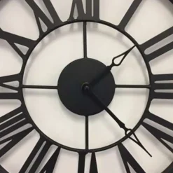 Atmosphera - Wandklok - Metaal - Zwart Sale