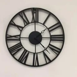 Atmosphera - Wandklok - Metaal - Zwart Sale