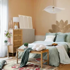 Atmosphera Bijzettafel/salontafel Alexa - ivoor - MDF hout - rond Discount