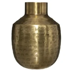 Atmosphera Bloemenvaas Emperor - goud - metaal - D10 x H15 cm Outlet