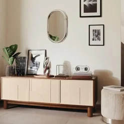 Atmosphera Bloemenvaas Silver Sky - zilver - keramiek - H28 cm