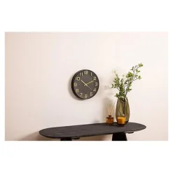 Atmosphera Doris Klok - zwart / goud - 30 cm - wandklok modern Best