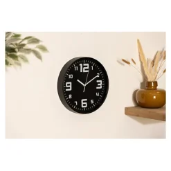 Atmosphera Elian Klok - zwart / wit - 30 cm - wandklok modern Sale