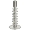 Atmosphera kaarsen kandelaar - dinerkaarsen - zilver - H22 cm Online