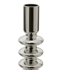 Atmosphera kaarsen kandelaar - dinerkaarsen - zilver - H22 cm Online