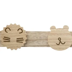 Atmosphera Kapstok kinderkamer - dieren koppen - 4 haken - MDF Outlet