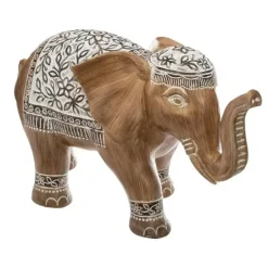 Atmosphera Olifanten dierenbeeldje - bruin - 15,8 x 8 x 11,5 cm Discount