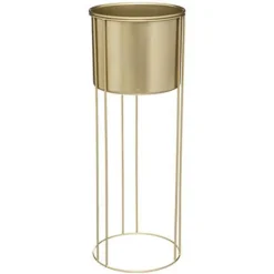 Atmosphera Plantenpotten - 2x - standaard - goud - 41 en 58 cm Hot