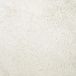 Atmosphera Poef/hocker - opbergbox - wit - PU/MDF - 38 x 38 cm