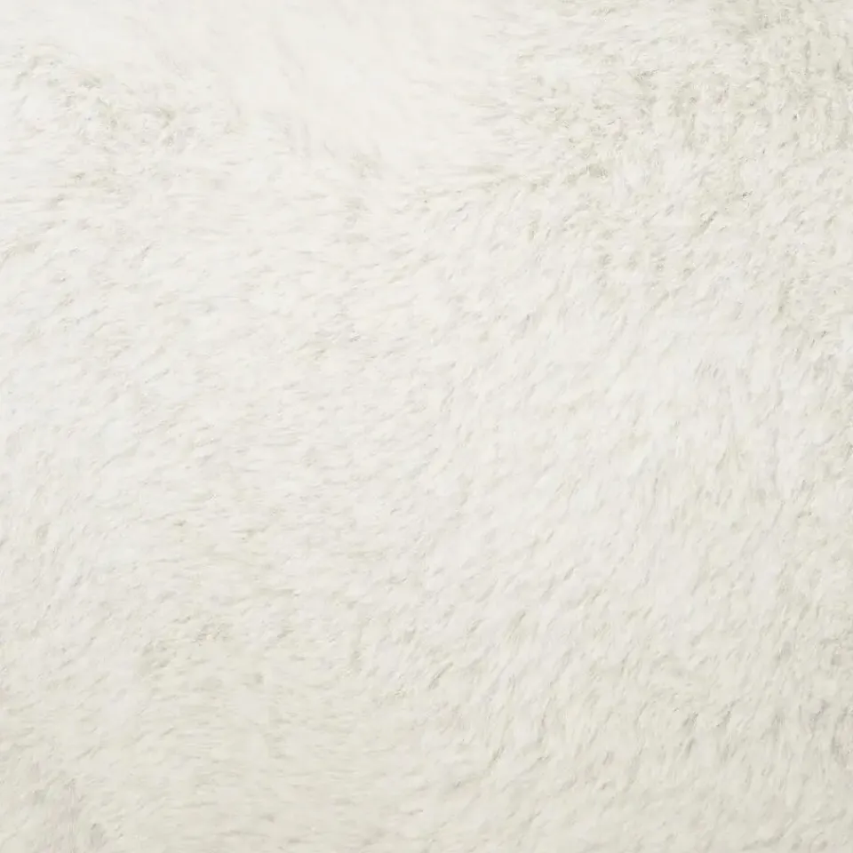 Atmosphera Poef/hocker - opbergbox - wit - PU/MDF - 38 x 38 cm