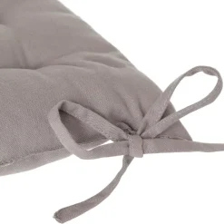 Atmosphera Stoelkussen - grijs - katoen - 36 x 36 x 4 cm Sale