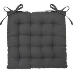 Atmosphera Stoelkussen - grijs - katoen - 36 x 36 x 4 cm Outlet