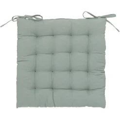 Atmosphera Stoelkussen - mintgroen - katoen - 36 x 36 x 4 cm