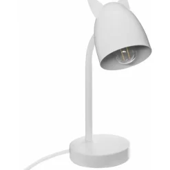 Atmosphera Tafellamp - met oortjes - wit - 18 x 31cm - bureaulamp Clearance
