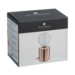 Atmosphera Tafellamp Saba - metaal - koper - H10 cm - Leeslampje Discount