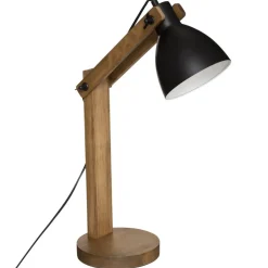 Atmosphera Tafellamp/bureaulamp Design Light Cuba - zwart - 56cm Online