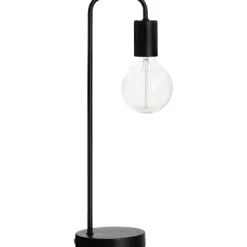 Atmosphera Tafellamp/bureaulamp Design Light - zwart - 46 cm Clearance