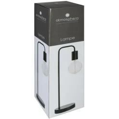 Atmosphera Tafellamp/bureaulamp Design Light - zwart - 46 cm Clearance