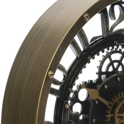 Atmosphera wandklok klassiek - goud - kunststof - D27 cm