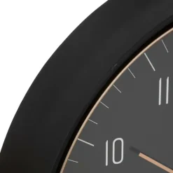 Atmosphera Wandklok Montreux - Kunststof/glas - D29cm - zwart New