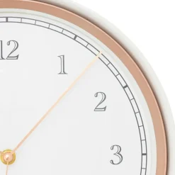 Atmosphera Wandklok Montreux - Kunststof/glas - D29cm - creme wit New