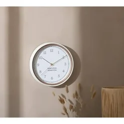 Atmosphera Wandklok Montreux - Kunststof/glas - D29cm - creme wit New