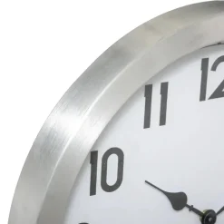 Atmosphera Wandklok/muur klok Home Data - metaal - D40 cm Hot