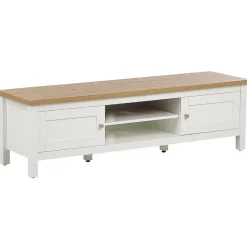 Beliani ATOCA - TV-meubel - Lichthout/Wit - MDF Online