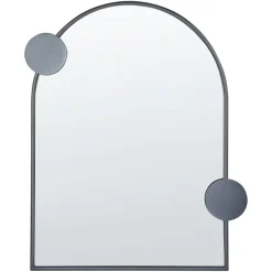 Beliani AULON - Wandspiegel - Zwart- 69 x 80 cm - Metaal Discount