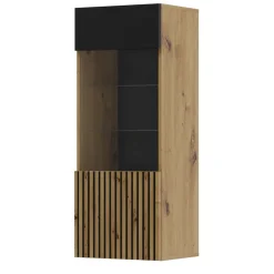 Homlando AURIS hangkast 1D artisan eiken / zwart mat Clearance