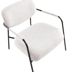 Beliani AUSVIKA - Fauteuil - Lichtbeige - Polyester Discount