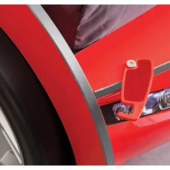 Merkloos Autobed - Met logeerbed - 210x107x83 cm - Rood Outlet