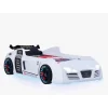 Merkloos Autobed - Racebed - Met LED en sounds - V8 Sport - 239x127x72 cm - Wit New