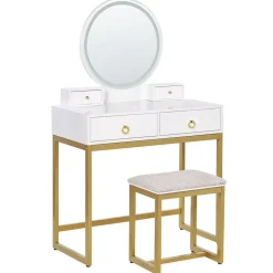 Beliani AUXON - Kaptafel - Wit - MDF Online