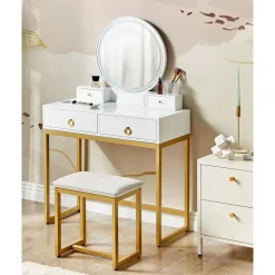 Beliani AUXON - Kaptafel - Wit - MDF Online