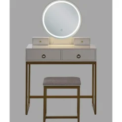 Beliani AUXON - Kaptafel - Wit - MDF Online