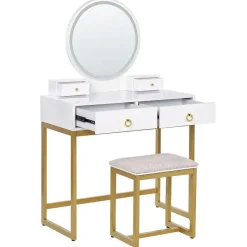 Beliani AUXON - Kaptafel - Wit - MDF Online