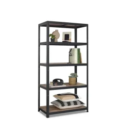 Erro Avasco Stellingkast - Zwart - Opbergrek metaal - 176x90x45