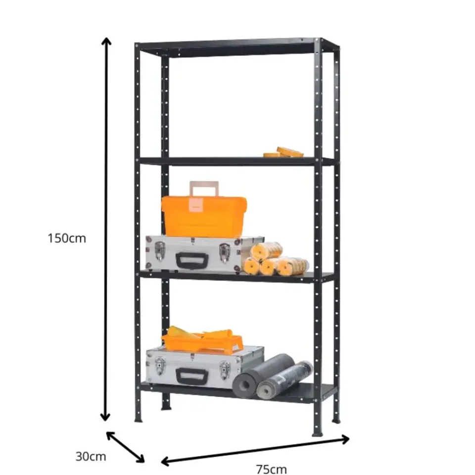 Erro Avasco Stellingkast Metaal - Opbergrek Solid 50 - 145x72,5x30 - zwart Best