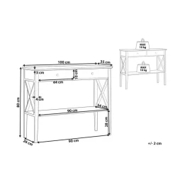 Beliani AVENUE - Consoletafel - Wit - MDF Best