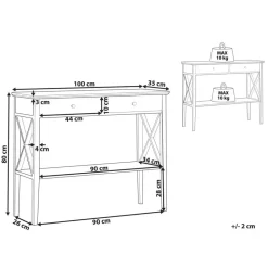 Beliani AVENUE - Consoletafel - Wit - MDF Best