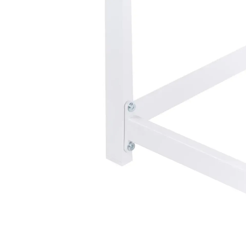 Beliani AVETRANA - Tuintafel - Wit - 150 x 50 cm - Staal Discount