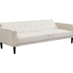 Dorel Home Avon - 3-zits slaapbank in crèmekleurige stof