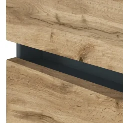 Held Badkamercombinatie Luna 2-delig 120cm - grafiet/eik Best