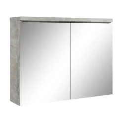 Badplaats Badkamerkast Paso 80 x 20 x 60 cm - Beton Grijs - Spiegelkast Badkamer Clearance