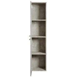 Badplaats Badkamerkast Saturnus 35 x 35 x 130 cm - Beton Grijs - Hangende