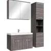 Badplaats Badkamermeubel Set Paso 80 x 40 cm - Grijs Eiken - Badmeubel met Sale