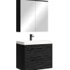 Badplaats Badkamermeubel Set Etna 01 60 cm – Mat Zwart – Hangend Wastafelmeubel Clearance