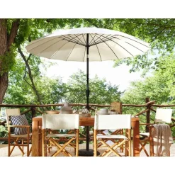 Beliani BAIA - Parasol - Beige - 270 cm - Polyester Online